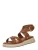 Pepe Jeans Sandalen met riem ‘Kate Nature’  cognac