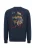 Oldskull Sweatshirt ‘Asian Neo Tokyo Floating Izakaya Graphic’  donkerblauw