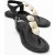 Giulia Leer Plat Sandaal (Women)