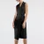Tailor wrap effect -jurk met bovenste kraag