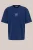 Blue Ridge – Heren heavyweight loose fit T-shirt met print – Loose fit – Kobaltblauw – Katoen –