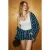 Gestreepte shorts met hoge taille