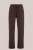 WE Fashion – Heren loose fit joggingbroek van interlock met embroidery – Loose fit – Donkerbruin – Katoen –