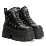 Buffalo Gospher Hike Mid Pad Dames Zwarte Laarzen