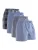 DANISH ENDURANCE Boxershorts ‘Organic Woven’  blauw / grafiet