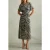Reiss Animal Printed Midi Dress Black/grey