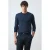 Mango Man wollen relaxed fit trui – donkerblauw