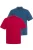 JP1880 Shirt  blauw / rood