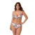 Be You Dames/Dames Bikini Top met Bloemen Frontstriemen (Veelkleurig)