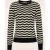 Sweet Stripes jumper in zwart en crème