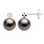 Oorbellen Sieraden Prestige Diamanten 0,06 Ct – GESLOTEN SET 2 x 0,03 Ct – met Echt Gecultiveerde Tahiti Parel Rond 8-9 mm