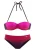 LASCANA Bikini ‘Iris’  pink / rood / zwart