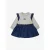 Diesel Meisjes jurk dimbob grey melange