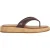 Dune London Lo Laike leren teenslippers voor dames (Bruin)