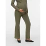MAMALICIOUS flared high waist zwangerschaps casual broek groen