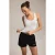 Geribbelde cami Slim Fit