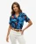 Superdry Vrouwen Beach Resort Overhemd Blauw