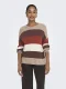 Only Onlatia L/s Stripe Pullov Knt Noos Sweater Beige