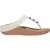 Fit Flop Lederen sandalen met teenband en sleehak met spiegelende koepel voor dames (Wit)