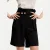 Geplooide bermuda met hoge taille