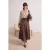 Trendyol Modest Dames Bruin Effen Maxi Kokerrok- rok A-lijn Modest Rokken