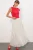 Hoge Taille Polkadot Maxi Rok