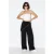 Brede Pijpen Pull-On Broek