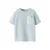 LIL’ ATELIER MINI rechtvallend T-shirt met textuur – lichtblauw