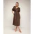 Oversized jurk met gerimpelde mouwen, V-hals en een losse ceintuur