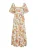 Vila Petite Zomerjurk ‘VIFLOLA’  groen / oranje / pink / wit