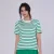 Strepen katoenen t-shirt