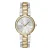 Armani Exchange Audora – dames horloge – goudkleurig & zilverkleurig met  band