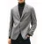 Tommy Hilfiger Plain Soft Tech Wool Blazer Grey
