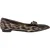 Lanvin puntige loafers in dierenprint van polyester