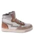 Red Code leren sneakers taupe combi