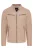 Beige Modern Klassiek Leren Gewatteerd Bikerjack voor Heren – Derry