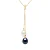 YOU AND ME zoetwater parel 89mm Wit en zwart geel goud