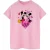 Disney Dames/Dames Love Heart Mickey & Minnie Mouse Katoenen Vriendje T-shirt (Baby Roze)
