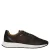 BOSS leren sneakers met logo – donkerbruin