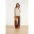 Smashed Lemon Satijnen wide leg broek |