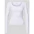 Review Slim fit shirt met lange mouwen en diepe ronde hals
