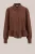 WE Fashion – Dames blouse met ballonmouwen – Regular fit – Kaneelbruin – Viscose –