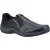 Hush Puppies Donald Lederen Heren Zwarte Moccasinschoenen