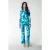 Colourful Rebel Blurred Extra Flare Mesh Pants Multicolor