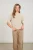 Nukus Kinty Top Lurex Nkf01068 Trui Korte Mouw 9 Sand