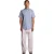 Lyle & Scott Heren Lichtgewicht Shirt Met Korte Mouwen (Krijtblauw)