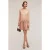 Motivi Embroidered Viscose Satin Dress Pink