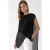 Lange Chiffon Mouwloze Blouse