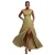 Gekruiste Pailletten Jurk Dames Goddiva Lurex Maxi