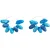 White Stuff Camellia Resin Earring Blue Multi